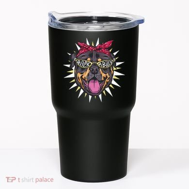 Rockabilly Rottweiler Dog Tumbler