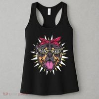 Rockabilly Rottweiler Dog Women's Tank Top thumb 3