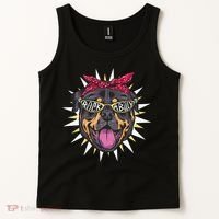 Rockabilly Rottweiler Dog Tank Top thumb 2