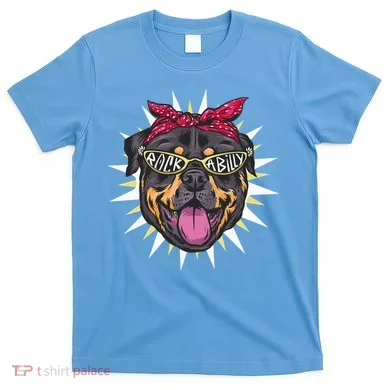 Rockabilly Rottweiler Dog T-Shirt