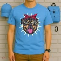 Rockabilly Rottweiler Dog T-Shirt thumb 5