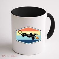 Rocket Socceer Car Badge Coffee Mug thumb 1