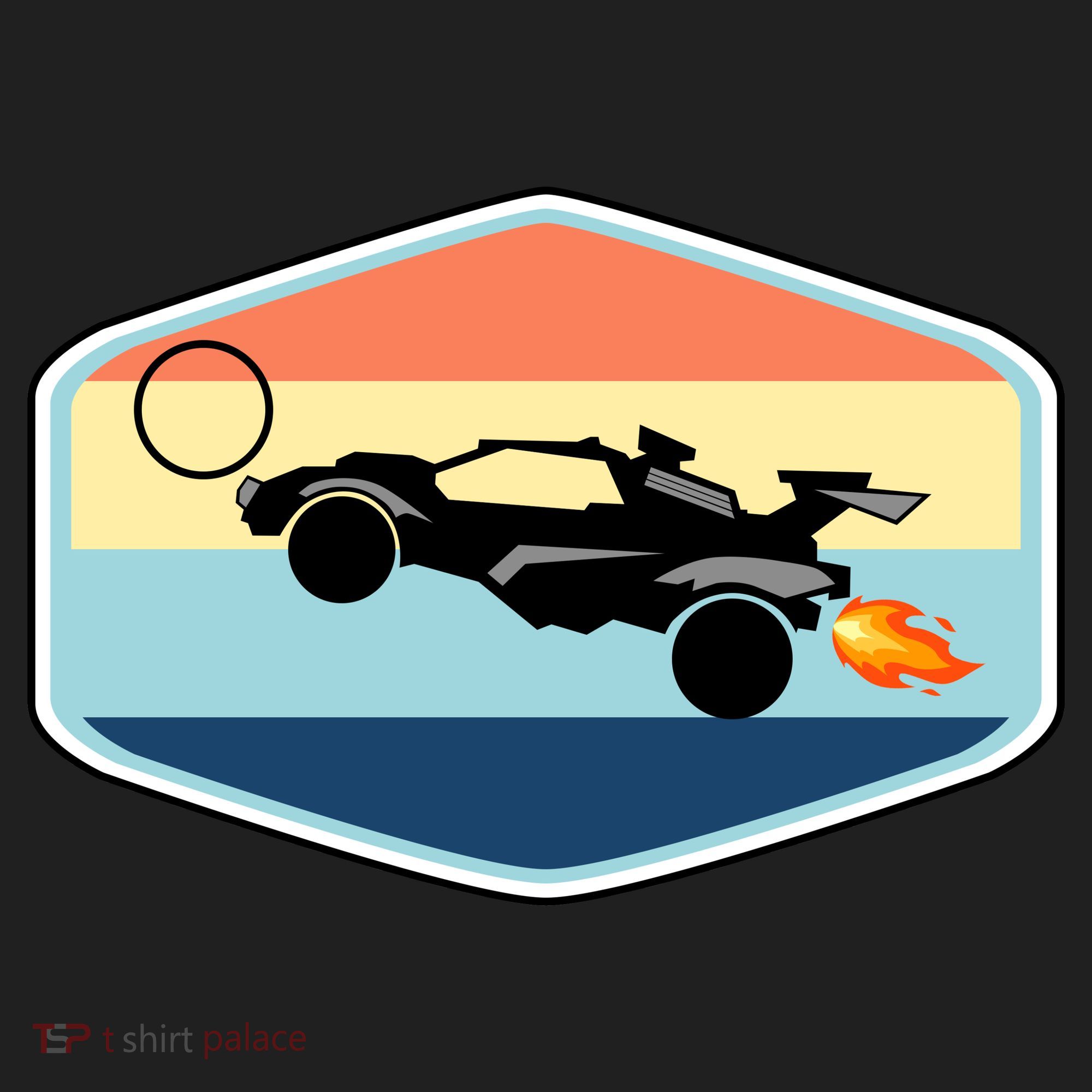 Rocket Socceer Car Badge Golf Towel