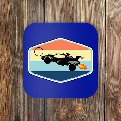 Rocket Socceer Car Badge Coaster