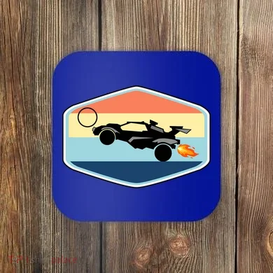 Rocket Socceer Car Badge Coaster