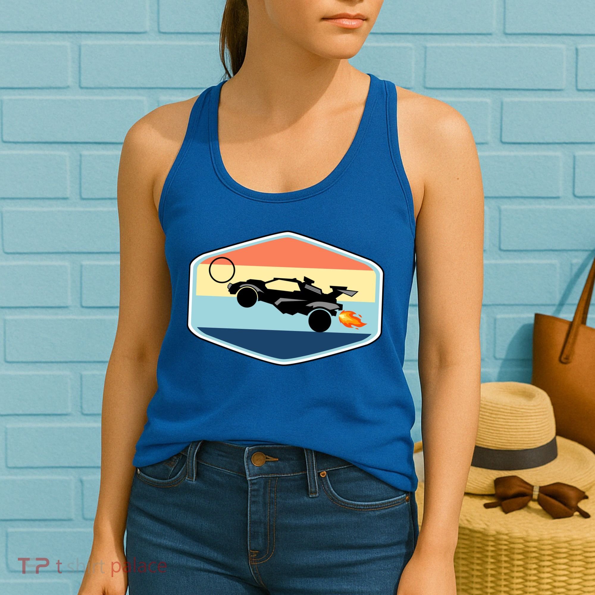 Rocket Socceer Car Badge Women's Tank Top