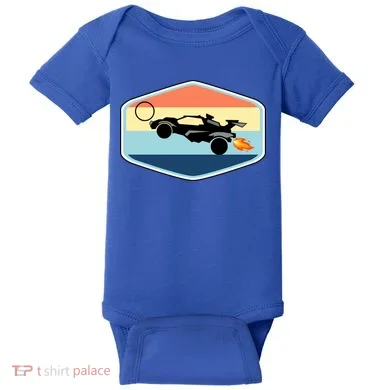 Rocket Socceer Car Badge Baby Bodysuit