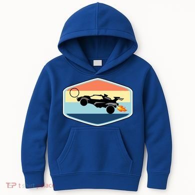 Rocket Socceer Car Badge Kids Hoodie