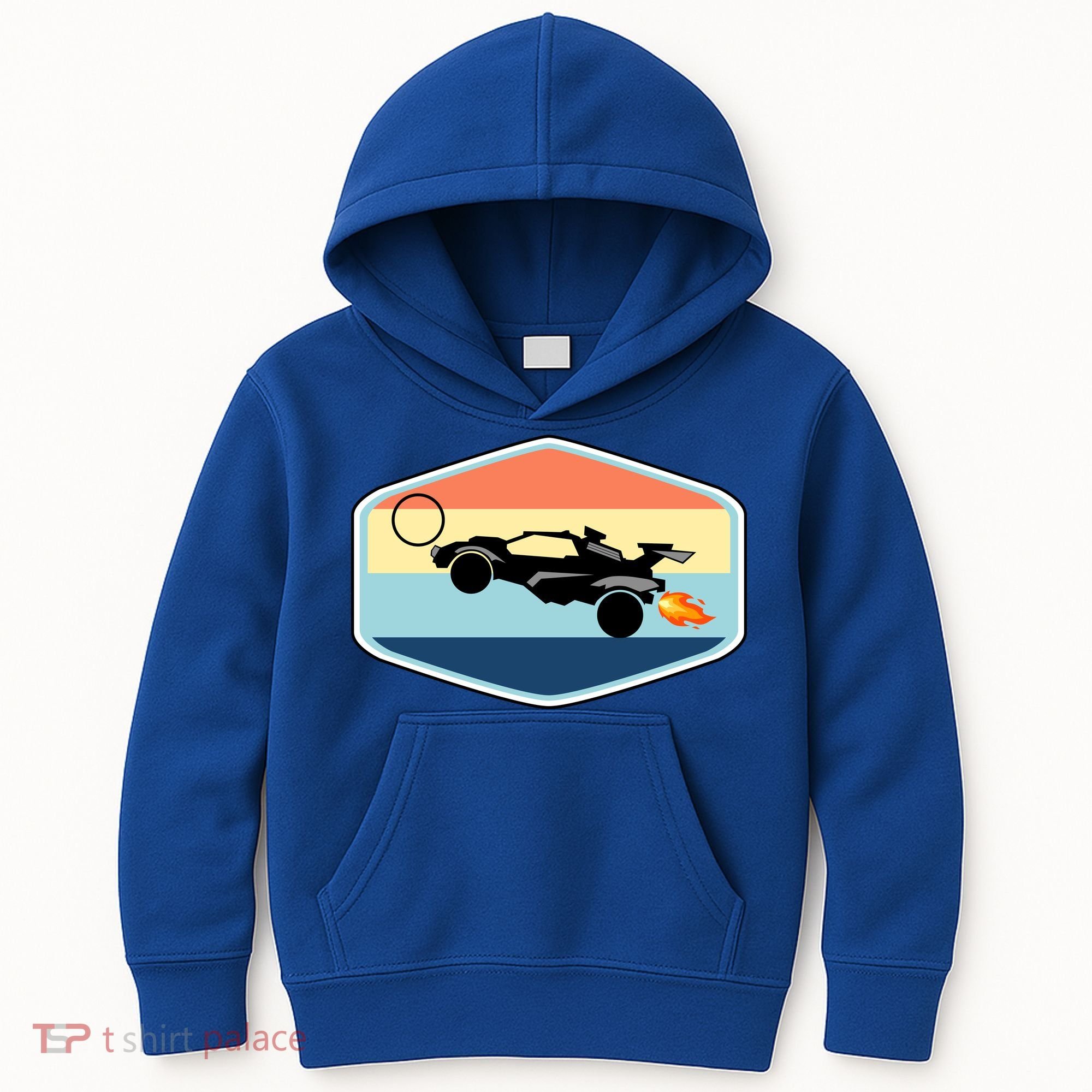 Rocket Socceer Car Badge Kids Hoodie