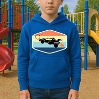 Rocket Socceer Car Badge Kids Hoodie thumb 2