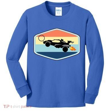 Rocket Socceer Car Badge Kids Long Sleeve Shirt