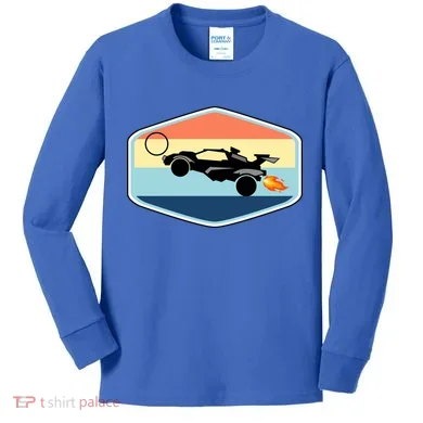Rocket Socceer Car Badge Kids Long Sleeve Shirt