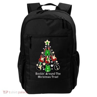 Rockin' Around the Christmas Tree Funny Guitar Backpack