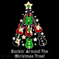 Rockin' Around the Christmas Tree Funny Guitar Bucket Hat thumb 4