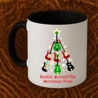 Rockin' Around the Christmas Tree Funny Guitar Coffee Mug thumb 2
