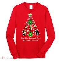 Rockin' Around the Christmas Tree Funny Guitar Long Sleeve Shirt thumb 0
