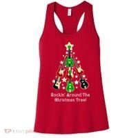 Rockin' Around the Christmas Tree Funny Guitar Women's Tank Top thumb 0