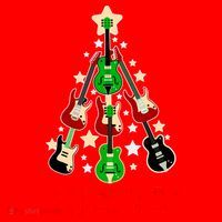 Rockin' Around the Christmas Tree Funny Guitar Santa Hat thumb 1