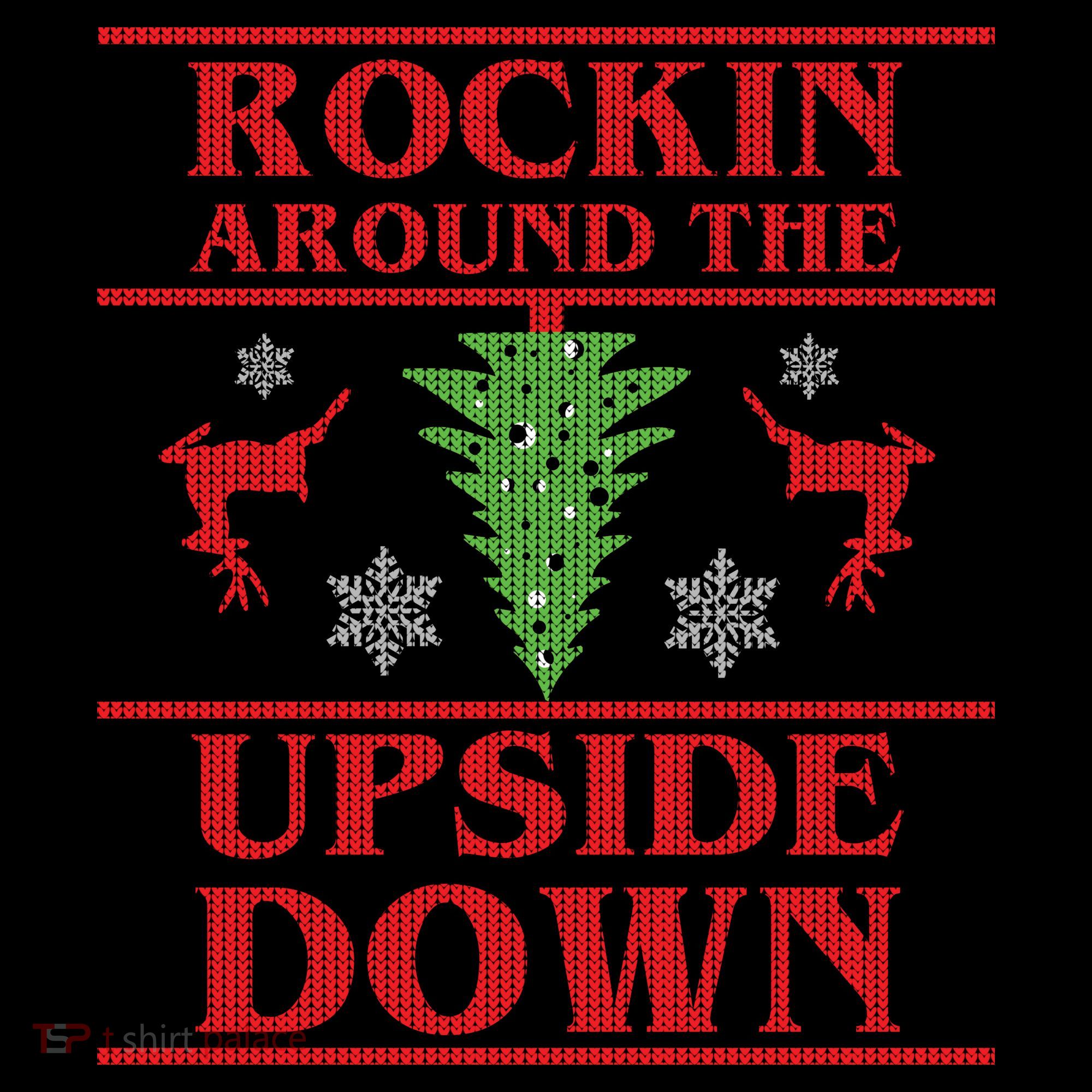 Rockin Around The Upside Down Ugly Christmas Coffee Mug