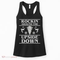 Rockin Around The Upside Down Ugly Christmas Women's Tank Top thumb 0