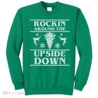 Rockin Around The Upside Down Ugly Christmas Sweatshirt thumb 0
