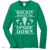 Rockin Around The Upside Down Ugly Christmas Women's Long Sleeve Shirt thumb 0