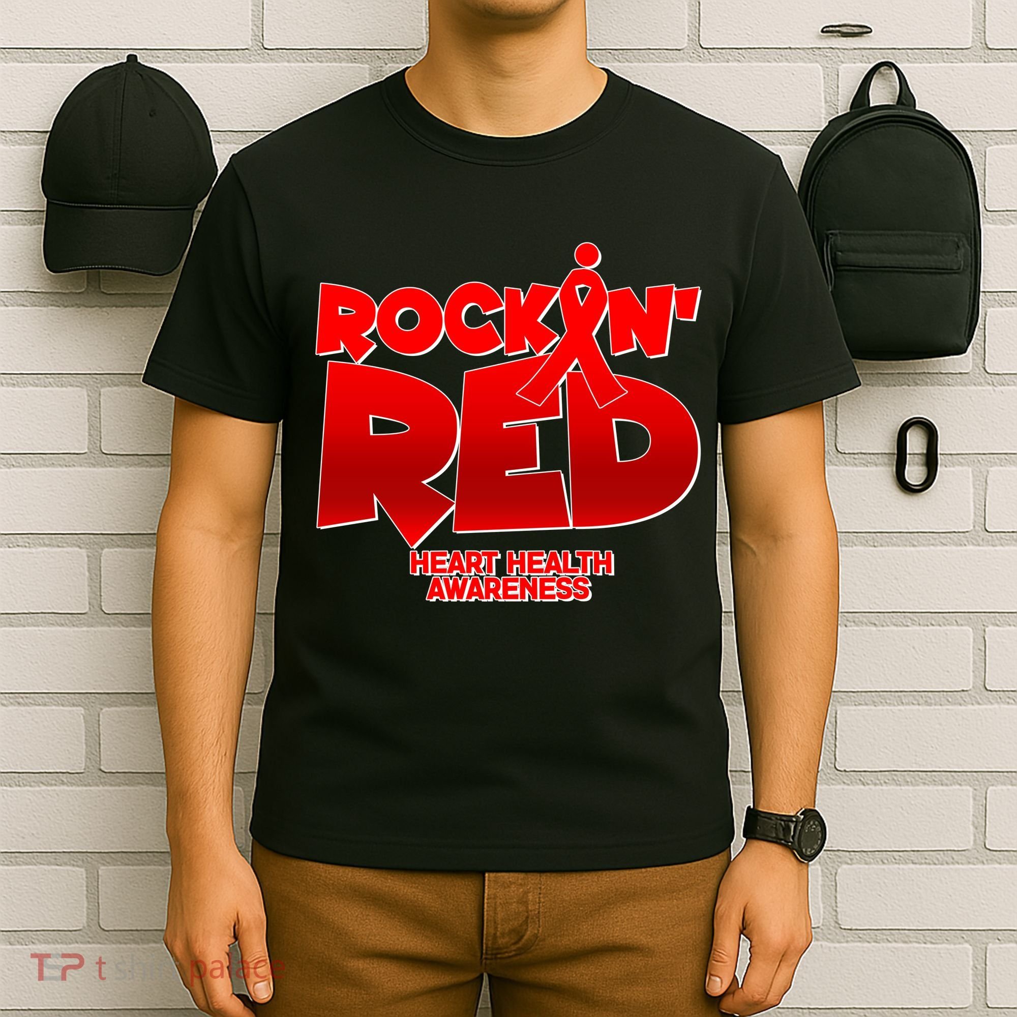 Rockin Red Heart Health Awareness T-Shirt