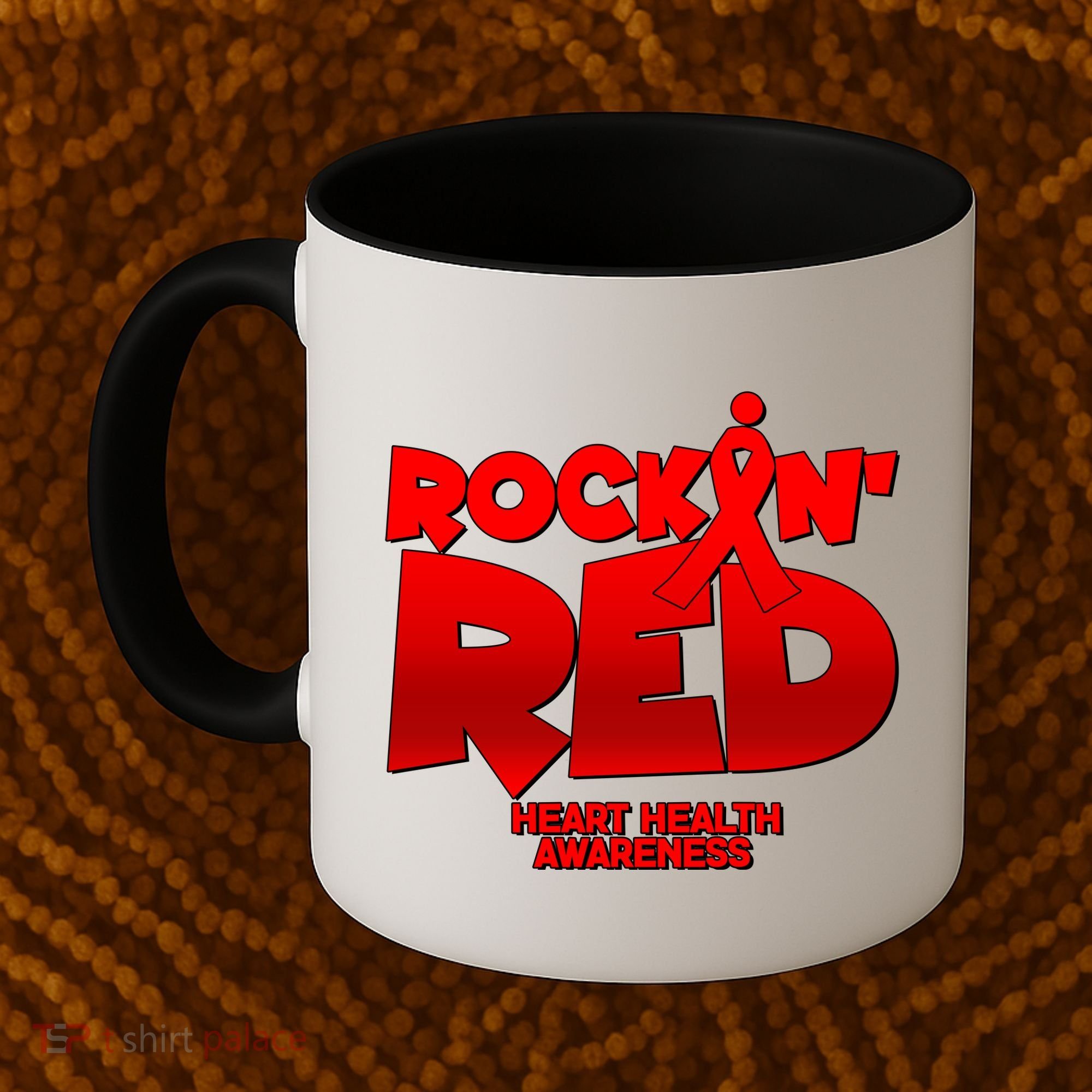 Rockin Red Heart Health Awareness Coffee Mug