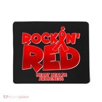 Rockin Red Heart Health Awareness Mousepad thumb 0