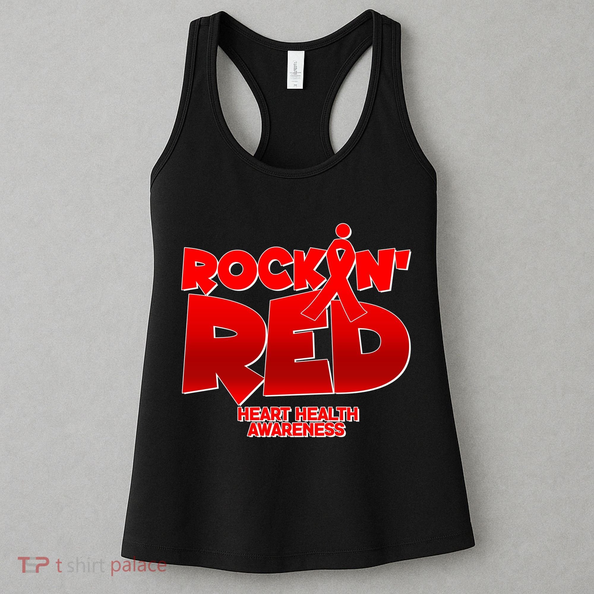 Rockin Red Heart Health Awareness Women's Tank Top