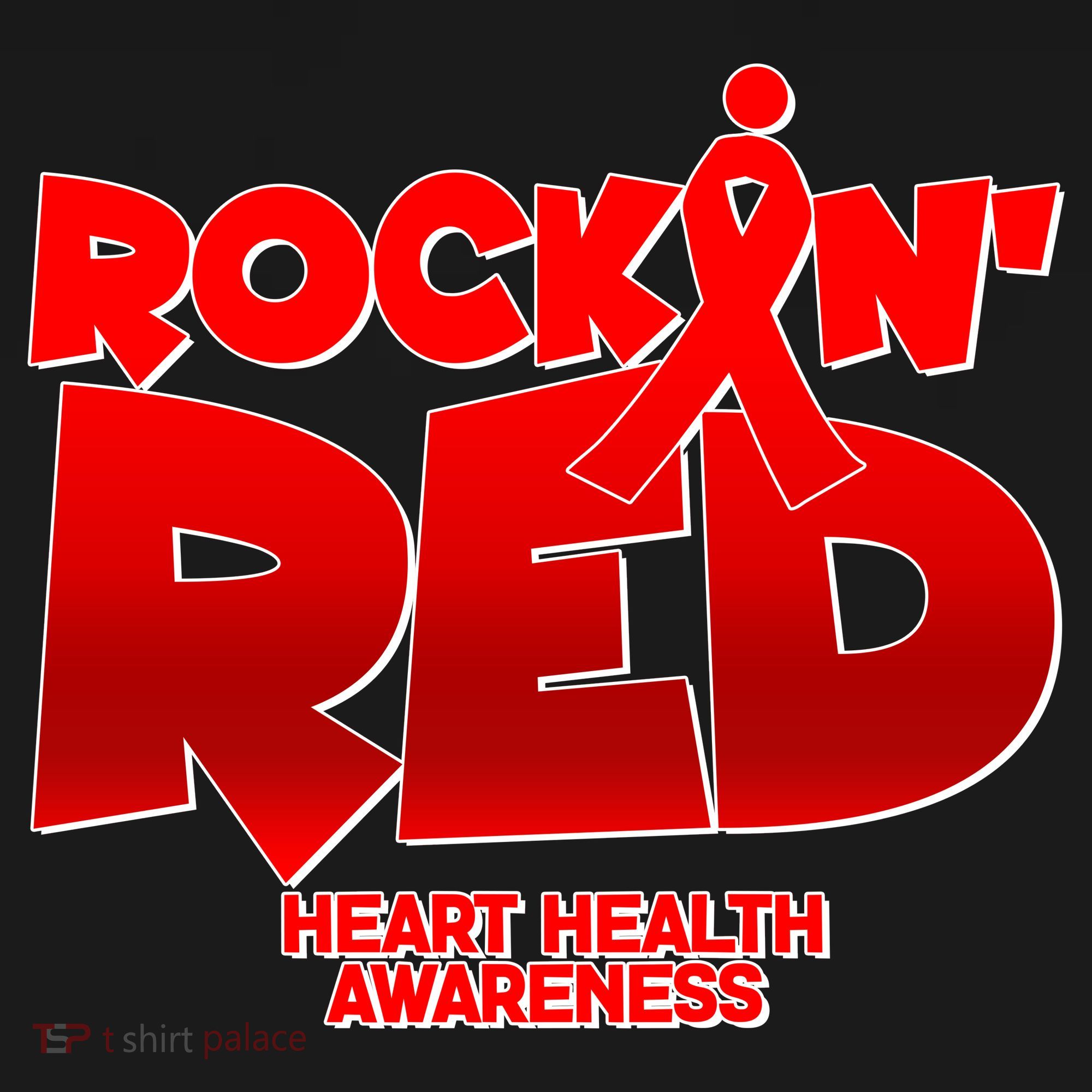 Rockin Red Heart Health Awareness Baby Bodysuit