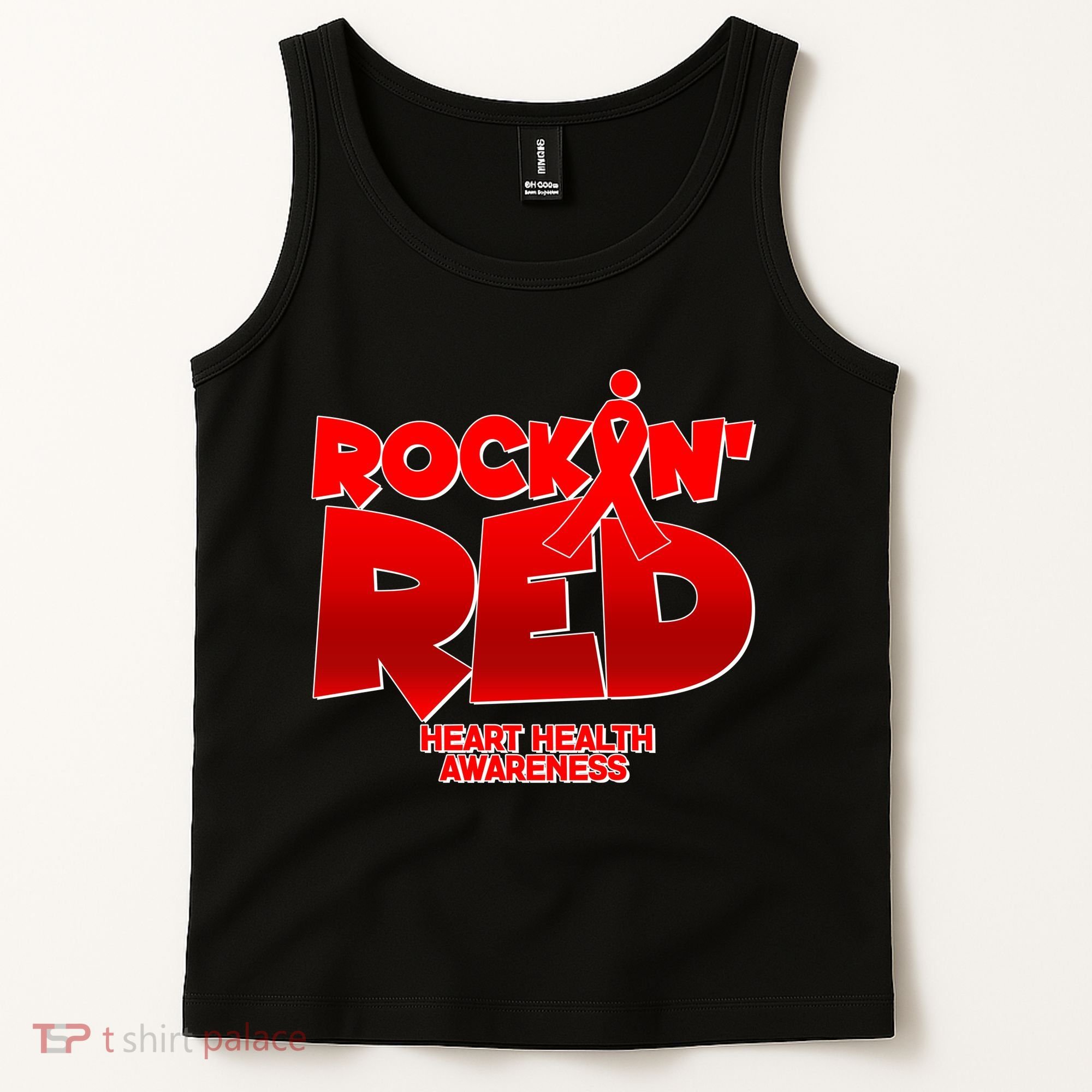 Rockin Red Heart Health Awareness Tank Top
