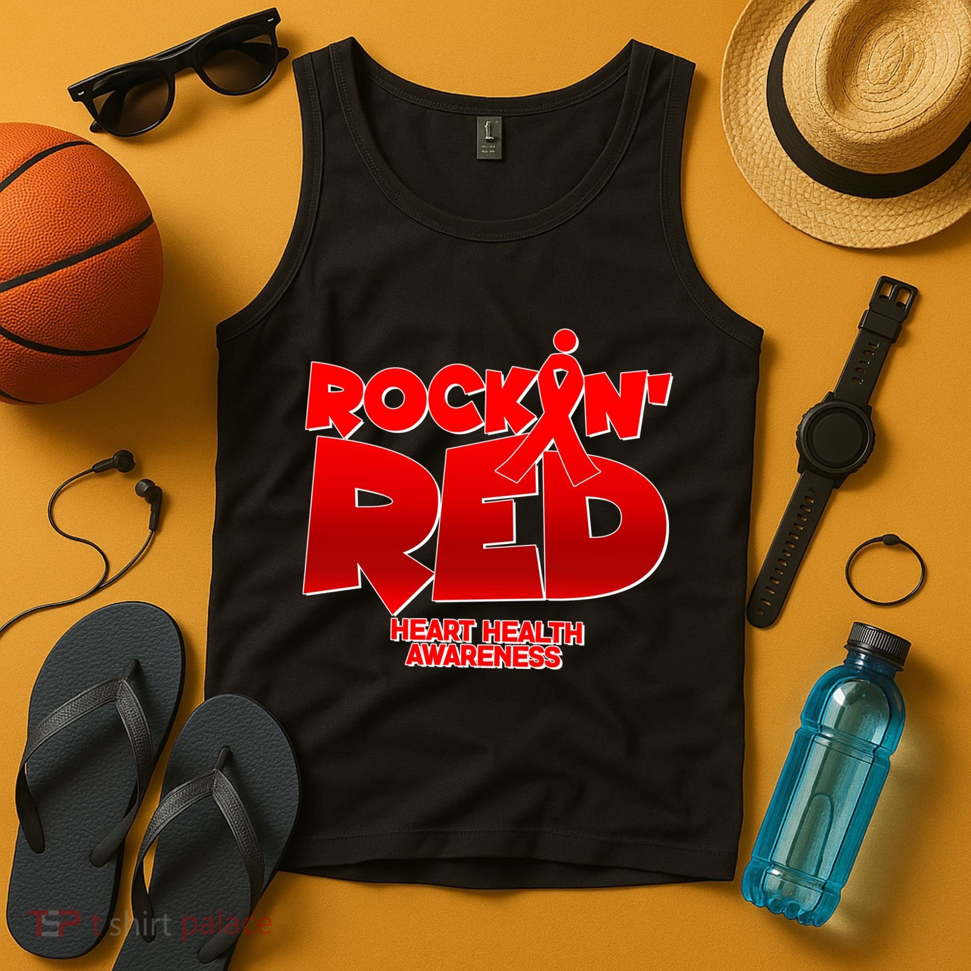 Rockin Red Heart Health Awareness Tank Top