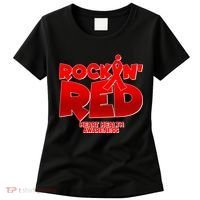 Rockin Red Heart Health Awareness Women's T-Shirt thumb 0