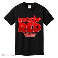 Rockin Red Heart Health Awareness Kids T-Shirt thumb 0