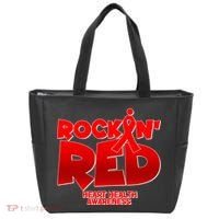 Rockin Red Heart Health Awareness Tote Bag thumb 0