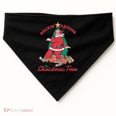Rockin Santa USA-Made Doggie Bandana