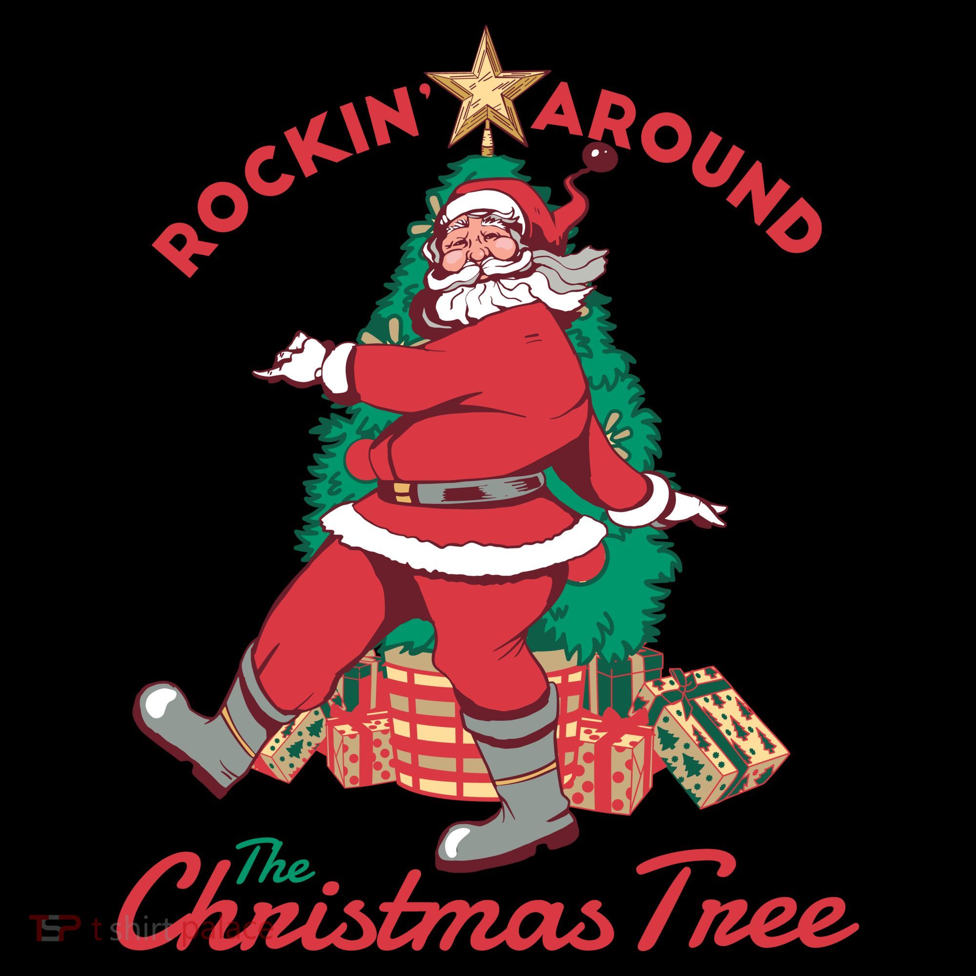 Rockin Santa Hoodie