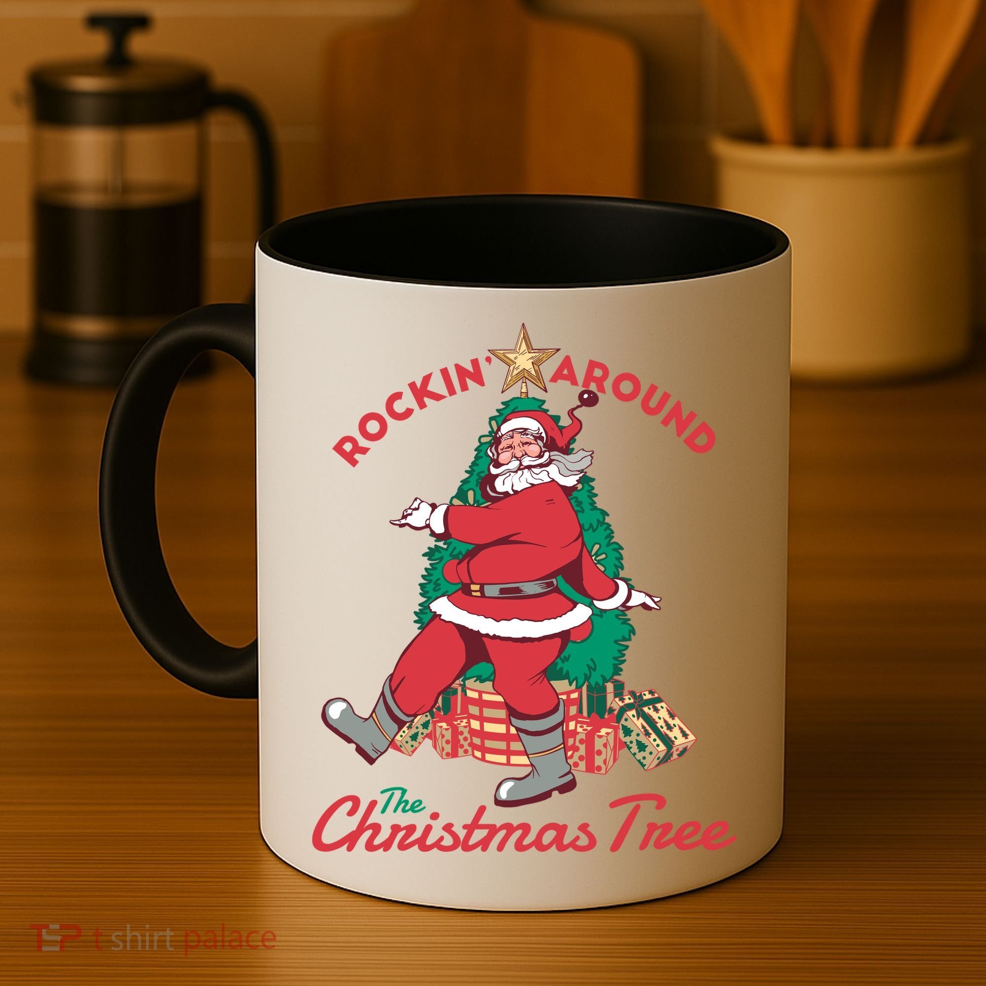 Rockin Santa Coffee Mug