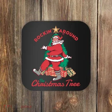 Rockin Santa Coaster