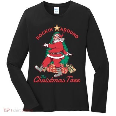 Rockin Santa Women's Long Sleeve Shirt
