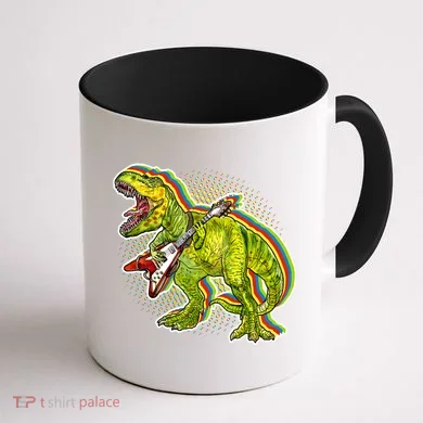 Rockin T-Rex Coffee Mug back