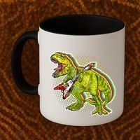 Rockin T-Rex Coffee Mug thumb 2