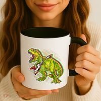 Rockin T-Rex Coffee Mug thumb 3