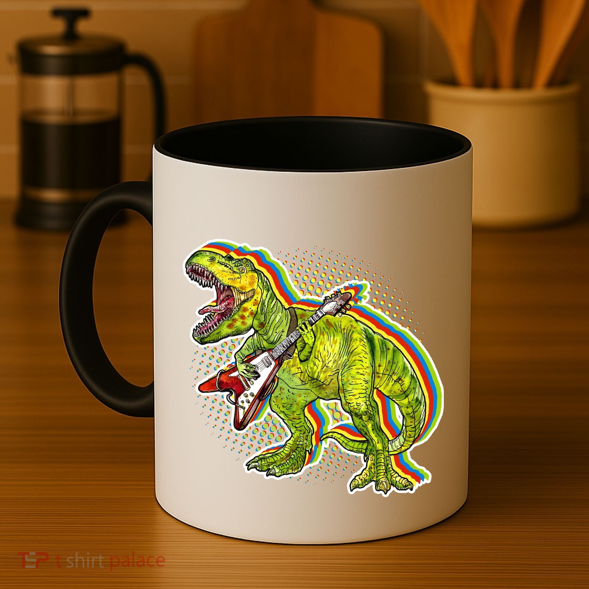 Rockin T-Rex Coffee Mug