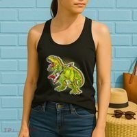 Rockin T-Rex Women's Tank Top thumb 2