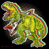 Rockin T-Rex Toddler Hoodie thumb 2