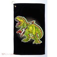 Rockin T-Rex Golf Towel thumb 0