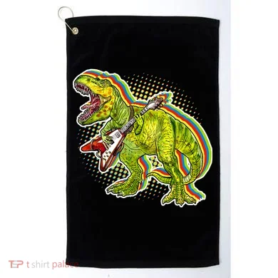 Rockin T-Rex Golf Towel