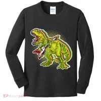 Rockin T-Rex Kids Long Sleeve Shirt thumb 0